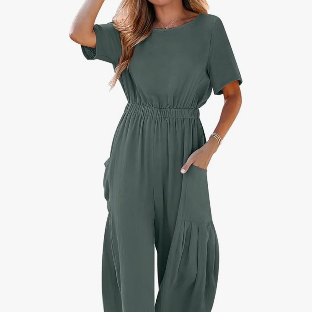 NWOT Grey/Blue Elegant Jumpsuit for Women